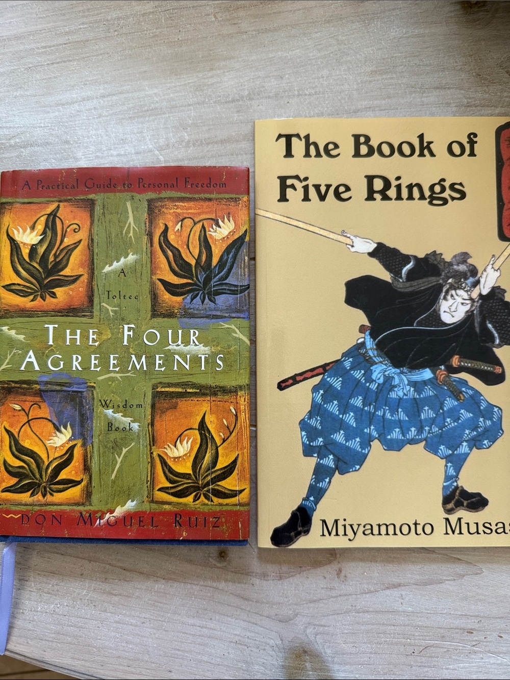Book bundle - The four agreements & The book of the five rings